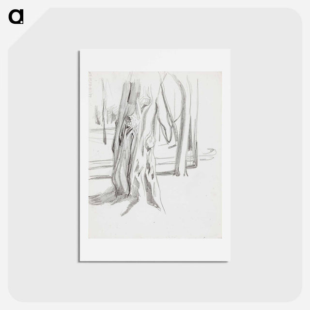 アートポストカード-(unknown) part of a sketchbook - アルバート エーデルフェルト Postcard.