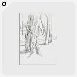 アートポストカード-(unknown) part of a sketchbook - アルバート エーデルフェルト Postcard.
