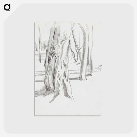 アートポストカード-(unknown) part of a sketchbook - アルバート エーデルフェルト Postcard.