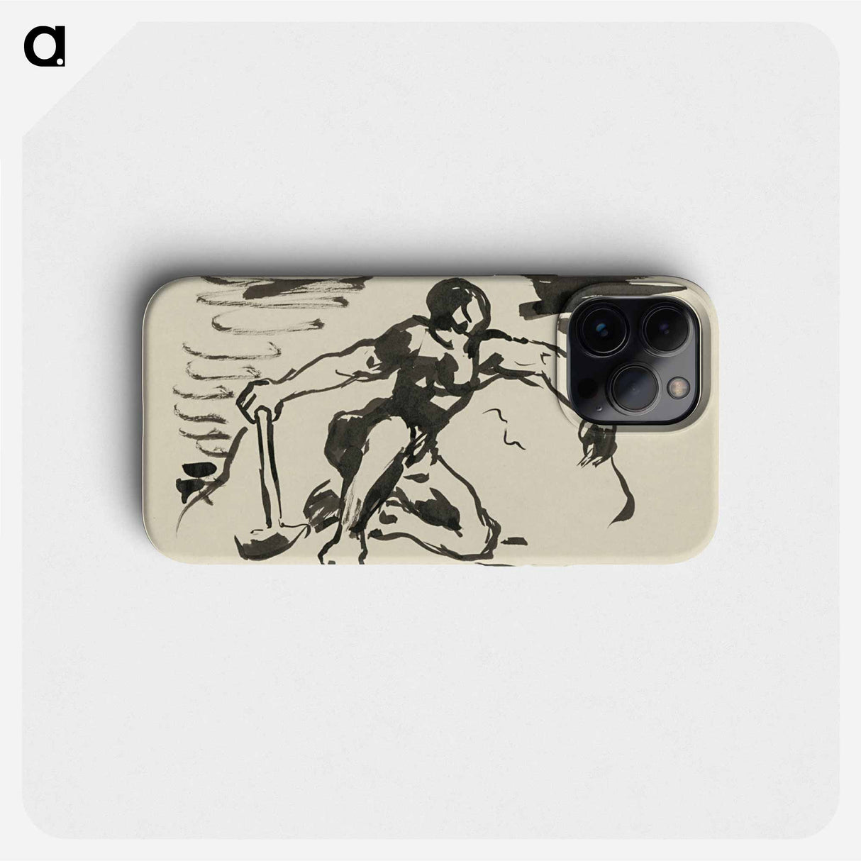 Sketchbook 22 seated figure - アーノルド ピーター ワイズ クビンチャン Phone Case.