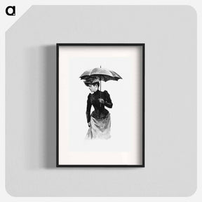 アートポスター-Woman with Umbrella, Verdens Storbyer
 - 大英図書館 Poster.