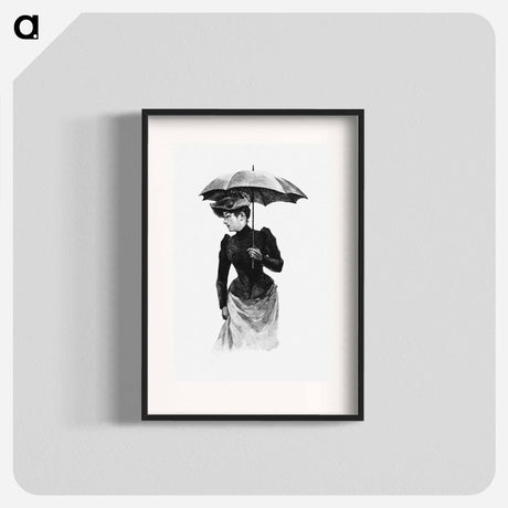アートポスター-Woman with Umbrella, Verdens Storbyer
 - 大英図書館 Poster.