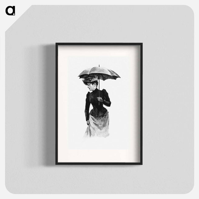 アートポスター-Woman with Umbrella, Verdens Storbyer
 - 大英図書館 Poster.