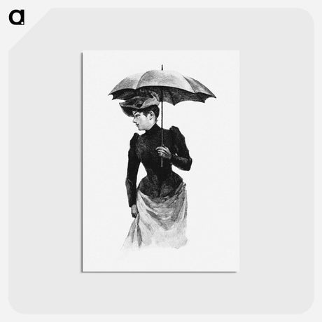 アートポストカード-Woman with Umbrella, Verdens Storbyer
 - 大英図書館 Postcard.