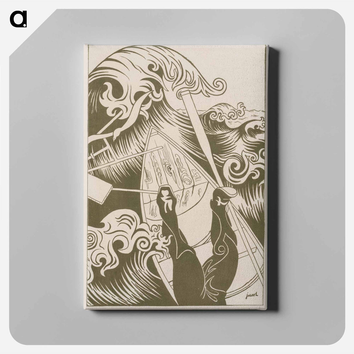 アートパネル-The Wave
 - クリーブランド美術館 Canvas.