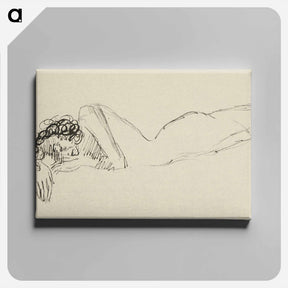 アートパネル-Sketchbook 22 lying woman - アーノルド ピーター ワイズ クビンチャン Canvas.