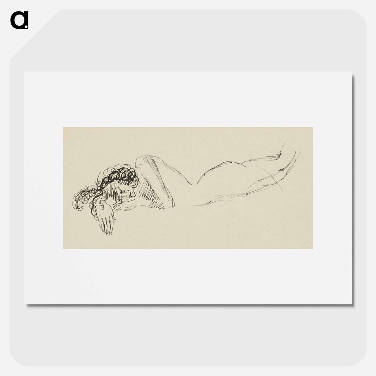 Sketchbook 22 lying woman - アーノルド ピーター ワイズ クビンチャン Poster.