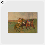 アートポストカード-Jockeys and Race Horses
 - バーンズ・コレクション Postcard.