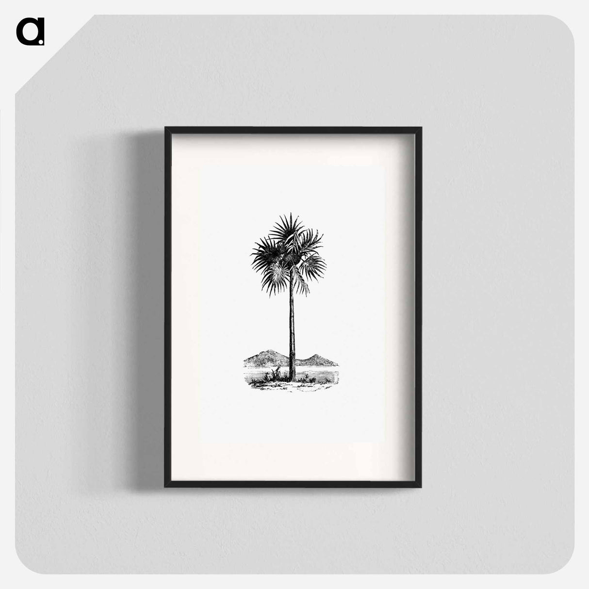 アートポスター-Palm Tree Engraving
 - 大英図書館 Poster.