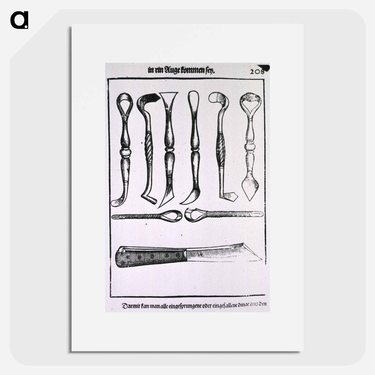 アートポスター-Surgical Instruments for Ophthalmic Procedures
 - 国立医学図書館 Poster.