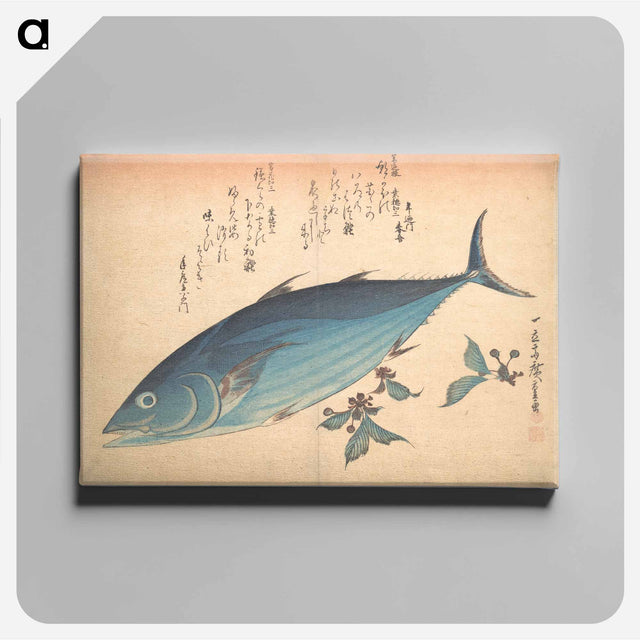 アートパネル-Katsuo Fish with Cherry Buds, from the series Uozukushi (Every Variety of Fish)
 - 歌川 広重 Canvas.