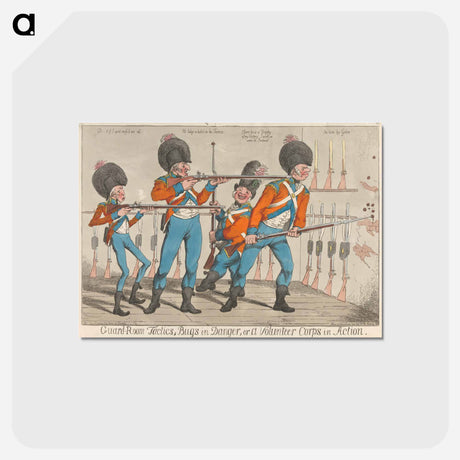 アートポストカード-Guard-Room Tactics; Bugs in Danger; or a Volunteer Corps in Action
 - イェール大学アートギャラリー Postcard.