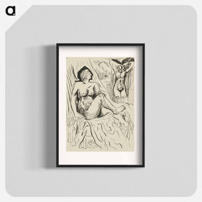 アートポスター-Sketchbook 22 two female nudes - アーノルド ピーター ワイズ クビンチャン Poster.