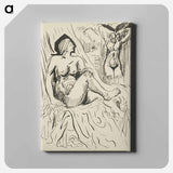 Sketchbook 22 two female nudes - アーノルド ピーター ワイズ クビンチャン Canvas.