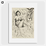 Sketchbook 22 two female nudes - アーノルド ピーター ワイズ クビンチャン Poster.