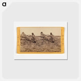 アートポストカード-A Modoc Warrior on the War Path
 - エドワード マイブリッジ Postcard.