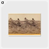 アートポストカード-A Modoc Warrior on the War Path
 - エドワード マイブリッジ Postcard.