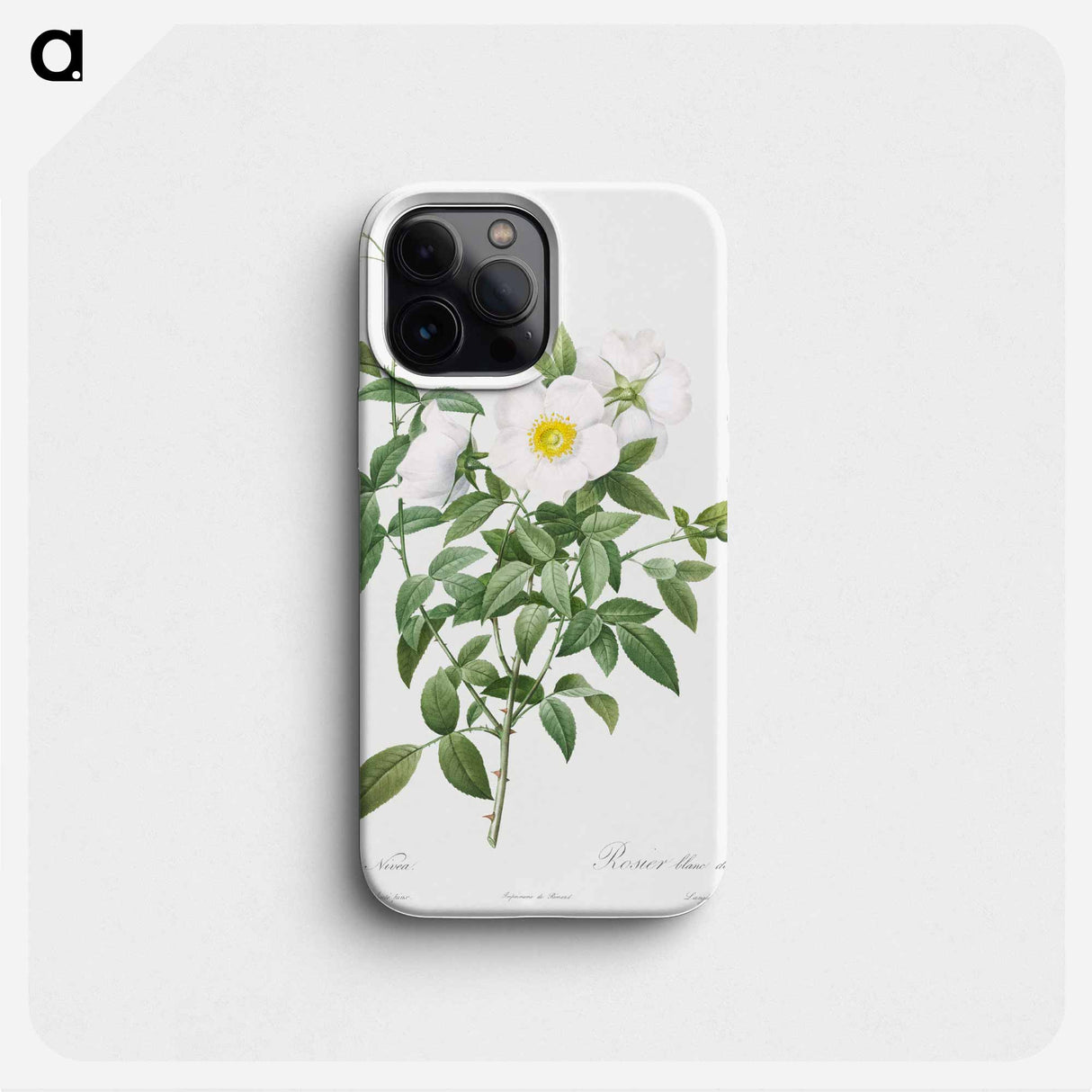 Cherokee Rose - Pierre Joseph Redouté Phone Case.