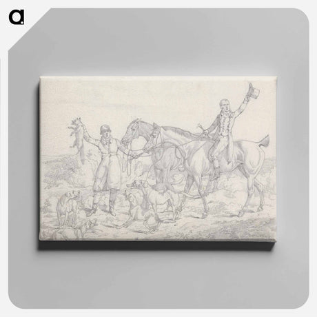 アートパネル-Scraps, No. 26: Hunting - The Kill, Fox About to be Thrown to the Hounds
 - イェール大学アートギャラリー Canvas.