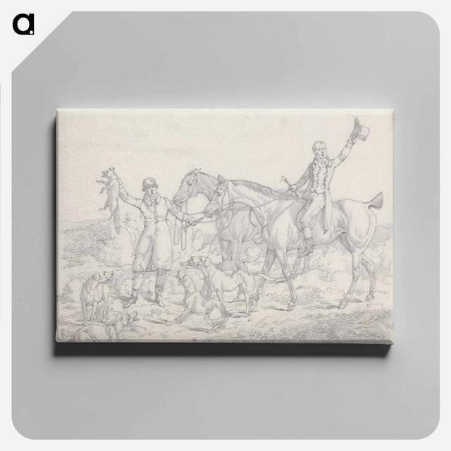 アートパネル-Scraps, No. 26: Hunting - The Kill, Fox About to be Thrown to the Hounds
 - イェール大学アートギャラリー Canvas.