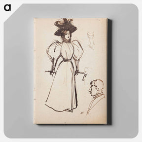 アートパネル-(unknown) part of a sketchbook - アルバート エーデルフェルト Canvas.