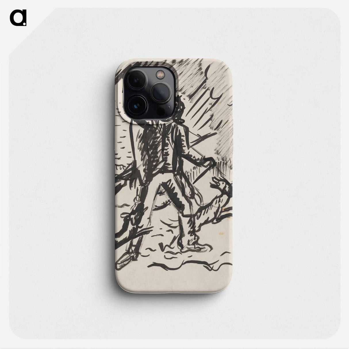 Hunter with his catch - アーノルド ピーター ワイズ クビンチャン Phone Case.