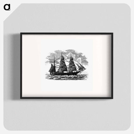 アートポスター-European Ship Engraving
 - 大英図書館 Poster.