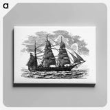アートパネル-European Ship Engraving
 - 大英図書館 Canvas.