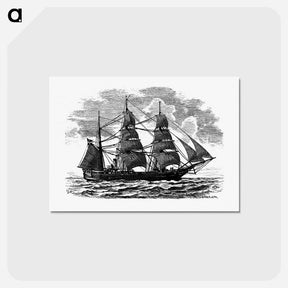 アートポストカード-European Ship Engraving
 - 大英図書館 Postcard.