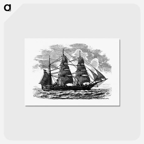 アートポストカード-European Ship Engraving
 - 大英図書館 Postcard.