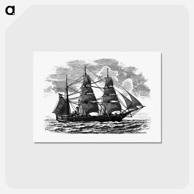 アートポストカード-European Ship Engraving
 - 大英図書館 Postcard.