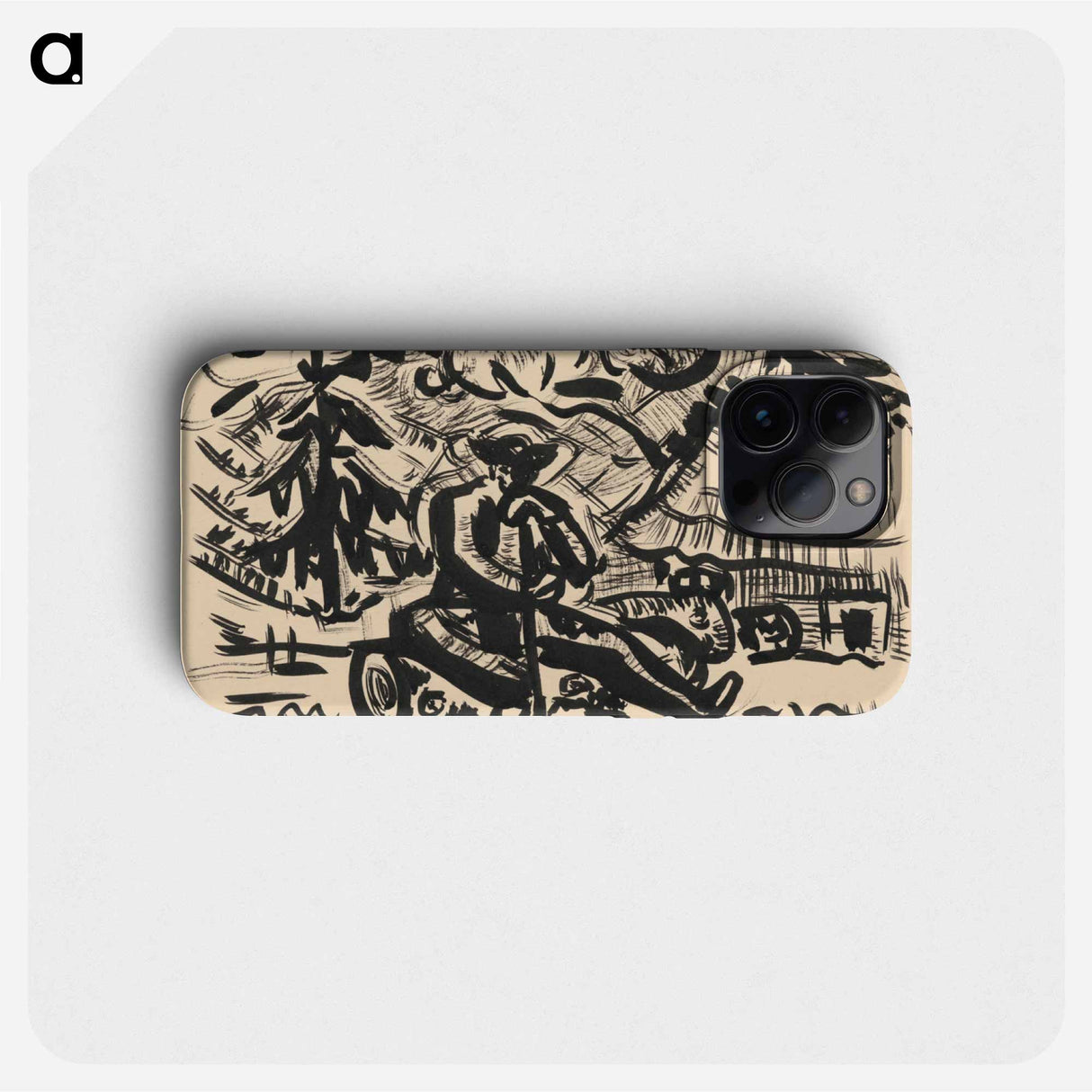 Sitting man - アーノルド ピーター ワイズ クビンチャン Phone Case.
