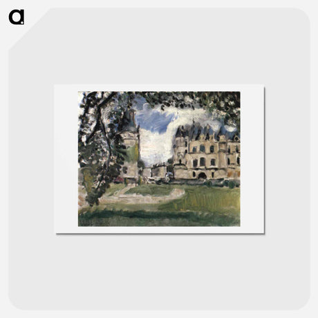 アートポストカード-Chateau De Chenonceaux - アンリ マティス Postcard.