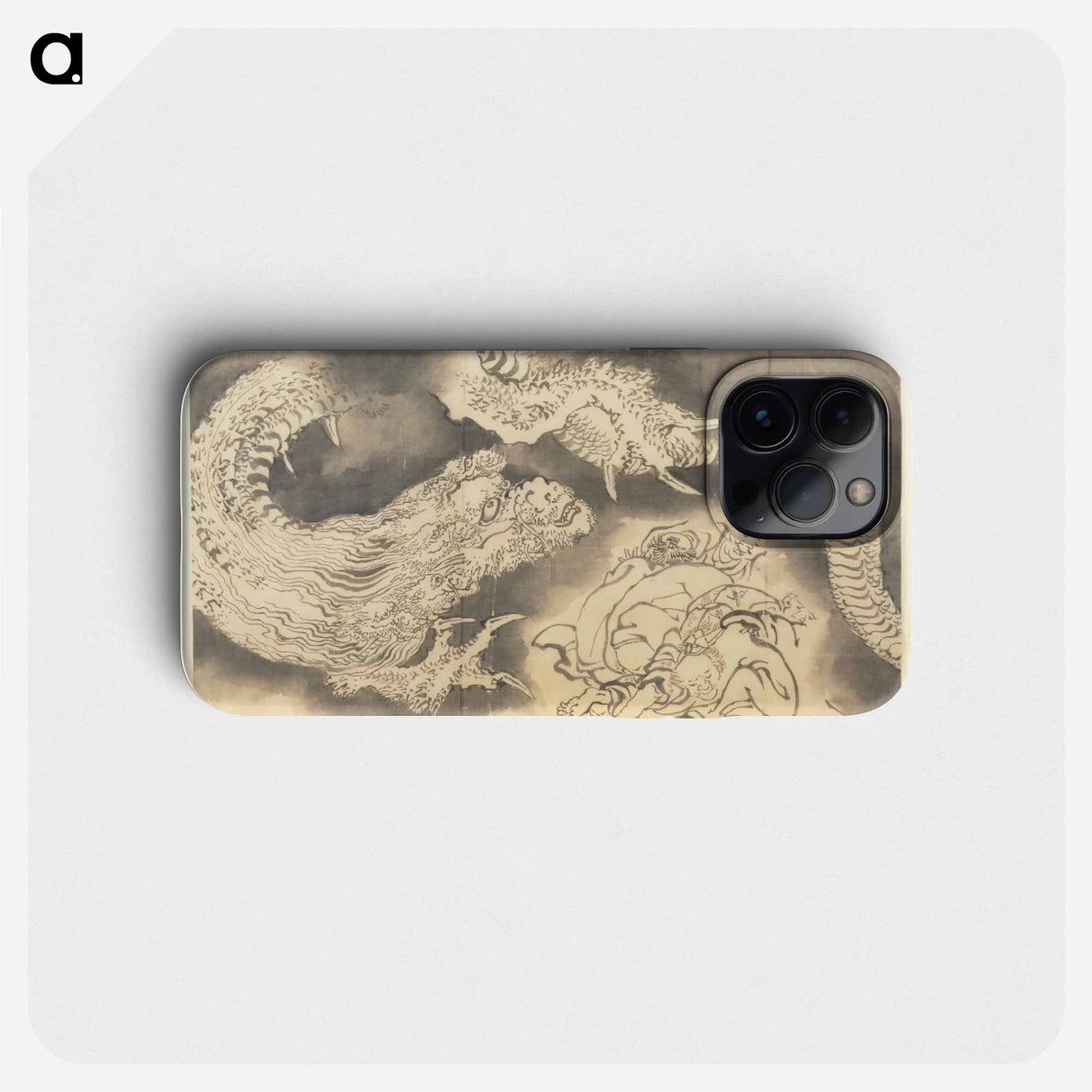 Dragon - Katsushika Hokusai Phone Case.