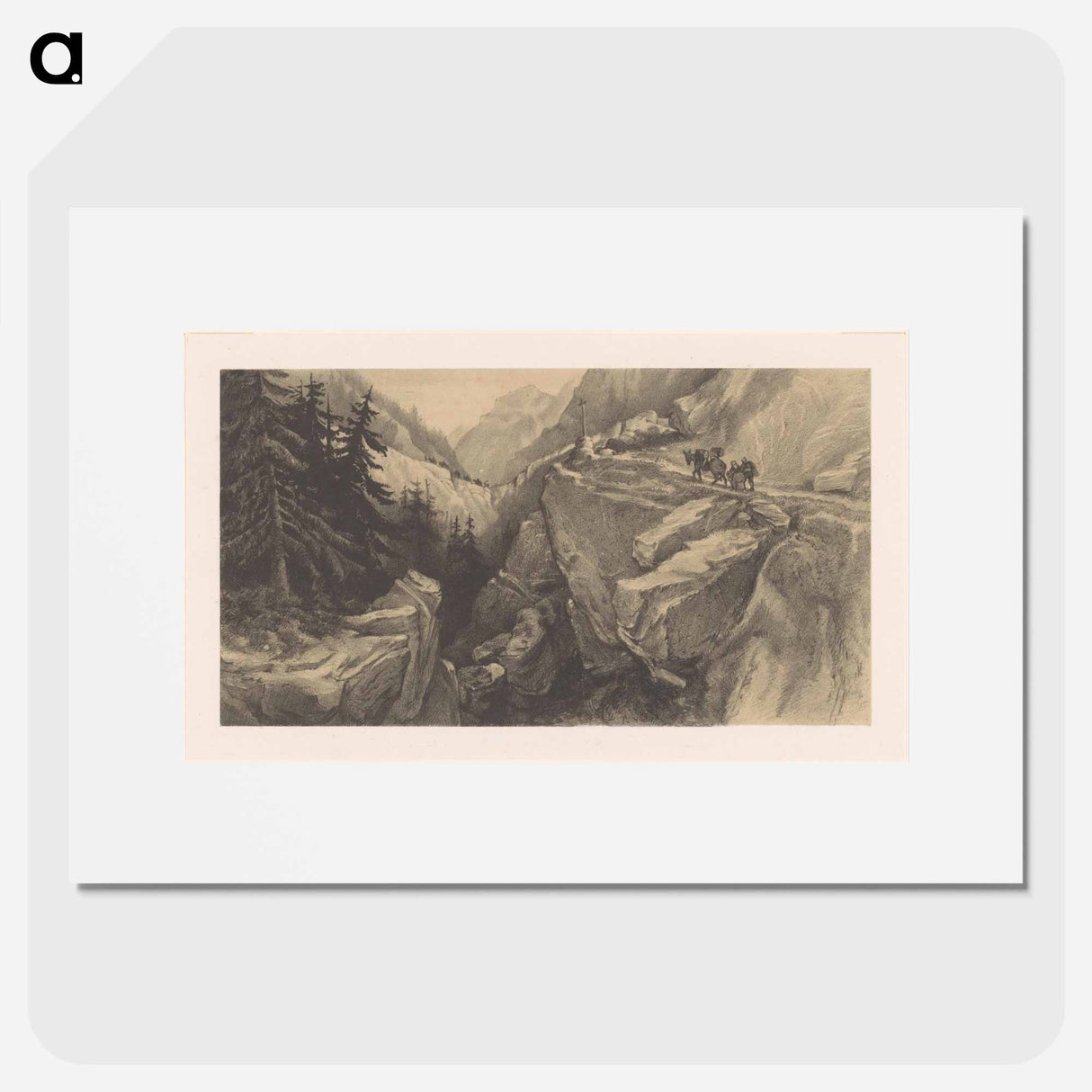 Berglandschap - テオ ヴァン ホイテマ Poster.