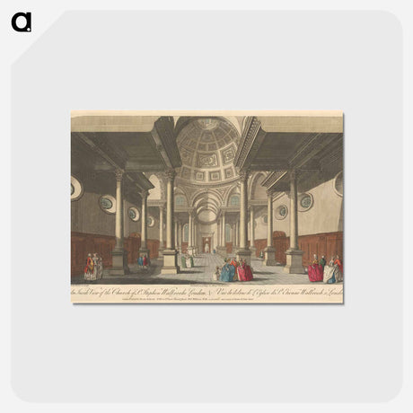 アートポストカード-An Inside View of the Church of St. Stephen Walbrooke London
 - イェール大学アートギャラリー Postcard.