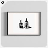 アートポスター-Old Port Wine Bottles, Oporto
 - 大英図書館 Poster.