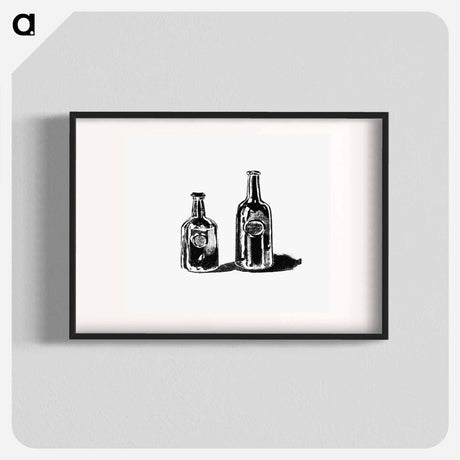 アートポスター-Old Port Wine Bottles, Oporto
 - 大英図書館 Poster.