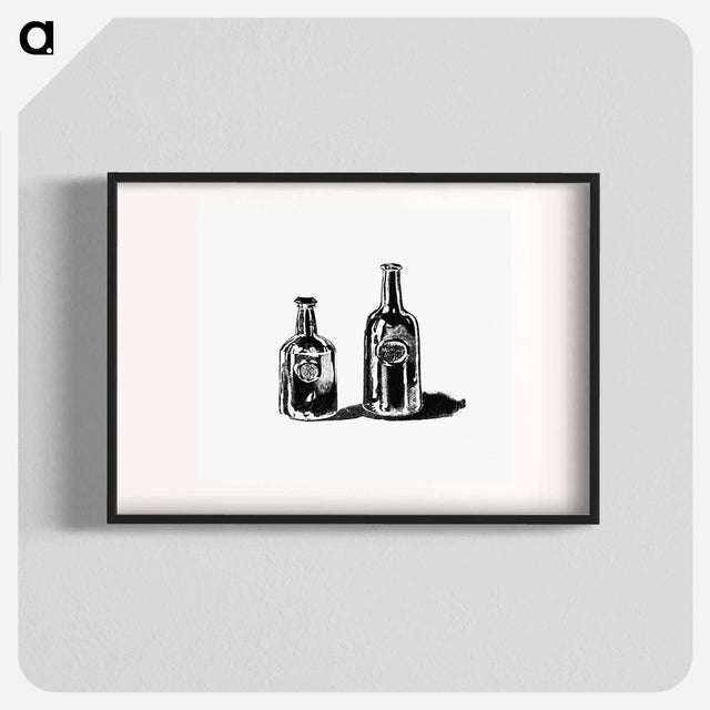 アートポスター-Old Port Wine Bottles, Oporto
 - 大英図書館 Poster.