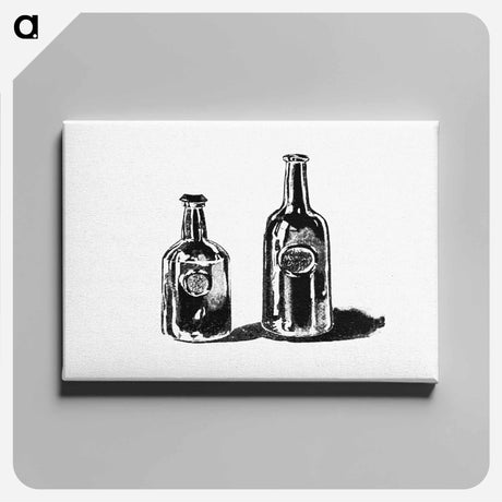 アートパネル-Old Port Wine Bottles, Oporto
 - 大英図書館 Canvas.