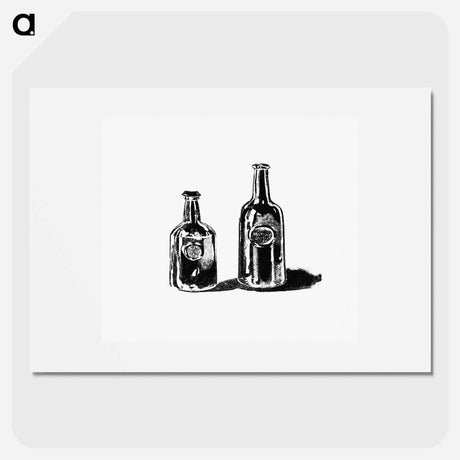 アートポスター-Old Port Wine Bottles, Oporto
 - 大英図書館 Poster.