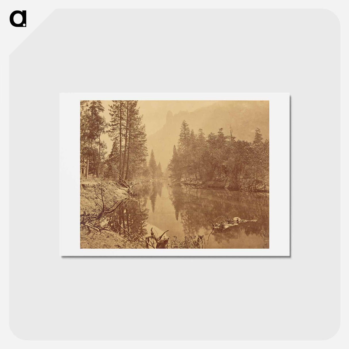 アートポストカード-Loya. Valley of the Yosemite. (The Sentinel.)
 - エドワード マイブリッジ Postcard.