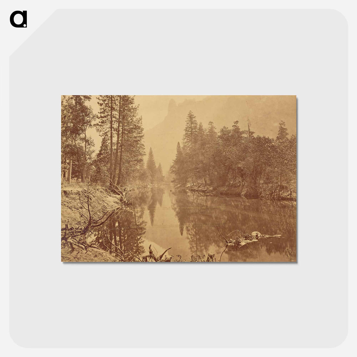アートポストカード-Loya. Valley of the Yosemite. (The Sentinel.)
 - エドワード マイブリッジ Postcard.