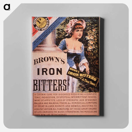 アートパネル-Brown's Iron Bitters Advertisement
 - 国立医学図書館 Canvas.