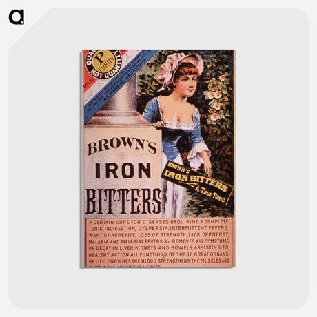 アートポストカード-Brown's Iron Bitters Advertisement
 - 国立医学図書館 Postcard.