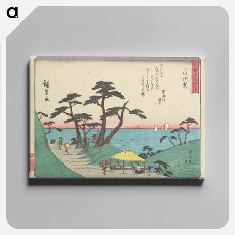 アートパネル-Shirasuka : View of Shiomizaka
 - 歌川 広重 Canvas.