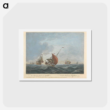 アートポストカード-A Strong Gale or Squall
 - イェール大学アートギャラリー Postcard.