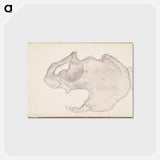 アートポストカード-(unknown) part of a sketchbook - アルバート エーデルフェルト Postcard.
