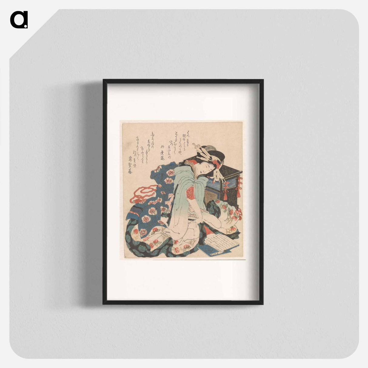 A comparison of Genroku poems and shells - Katsushika Hokusai Poster.