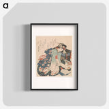 A comparison of Genroku poems and shells - Katsushika Hokusai Poster.